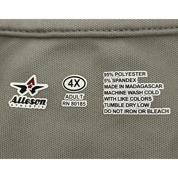 Cincinnati Bengals Men's 4X Gray 1/4 Button Polo With Bengal Logo Embroidered - Picture 5 of 6